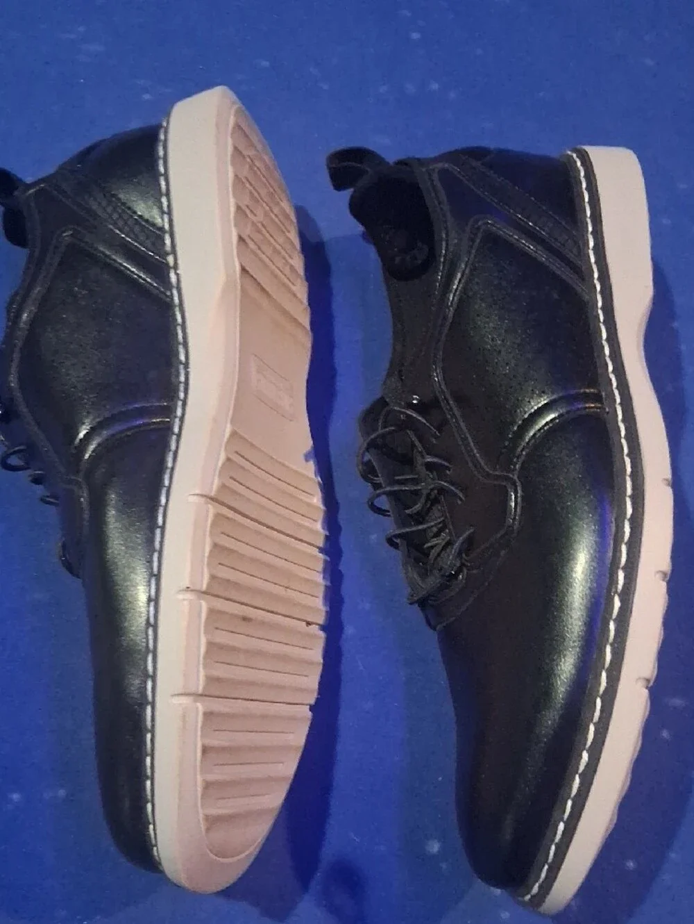 Stacy Adams Black Boys' Lace-Up Dress Oxfords